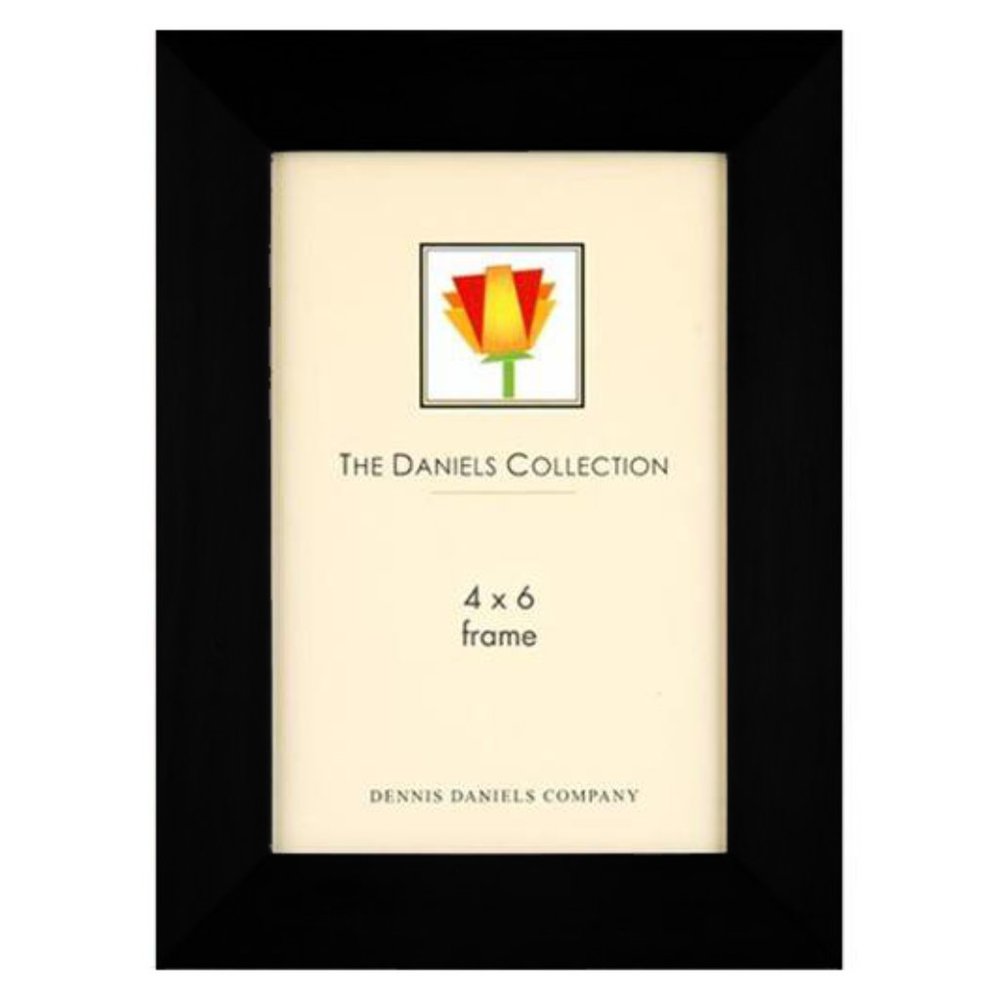 Dennis Daniels 4"x6" Ebony (Black) W48 Thick Wood Photo Frame #W4804E New in Box